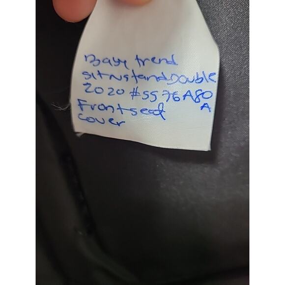 Baby Trend Sit N Stand Double Stroller Front Row Seat Cover Gray #SS76A80A/2020 - Picture 7 of 10